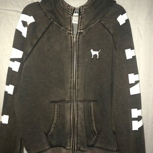 a used pink victorious secret jacket